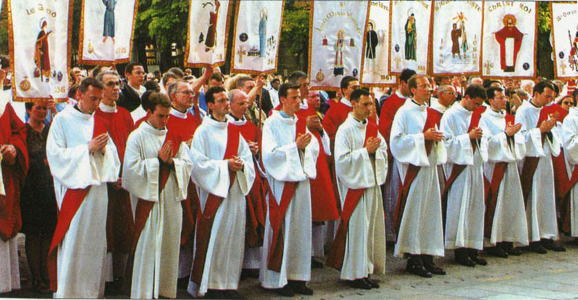 Banni&egrave;res 2000 - bann2000 - bapt&ecirc;me de Clovis en 496